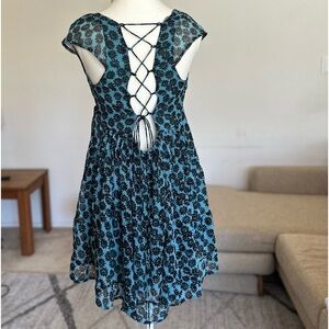 Urban Outfitters Lace Up Mini Dress